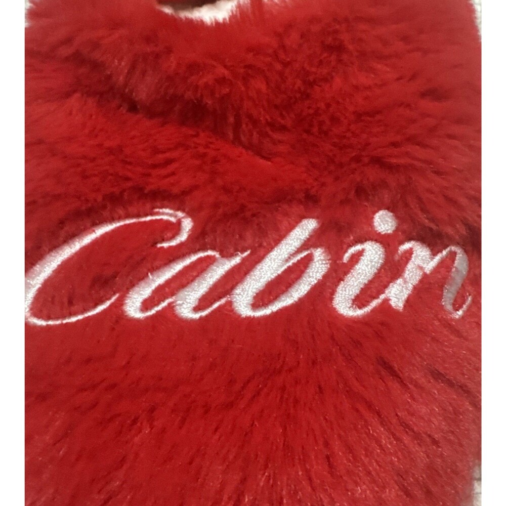 Cabin Crew Socks Slippers 1 Pair Red No Skid Bottom Size S/M (5-7) - Picture 2 of 6